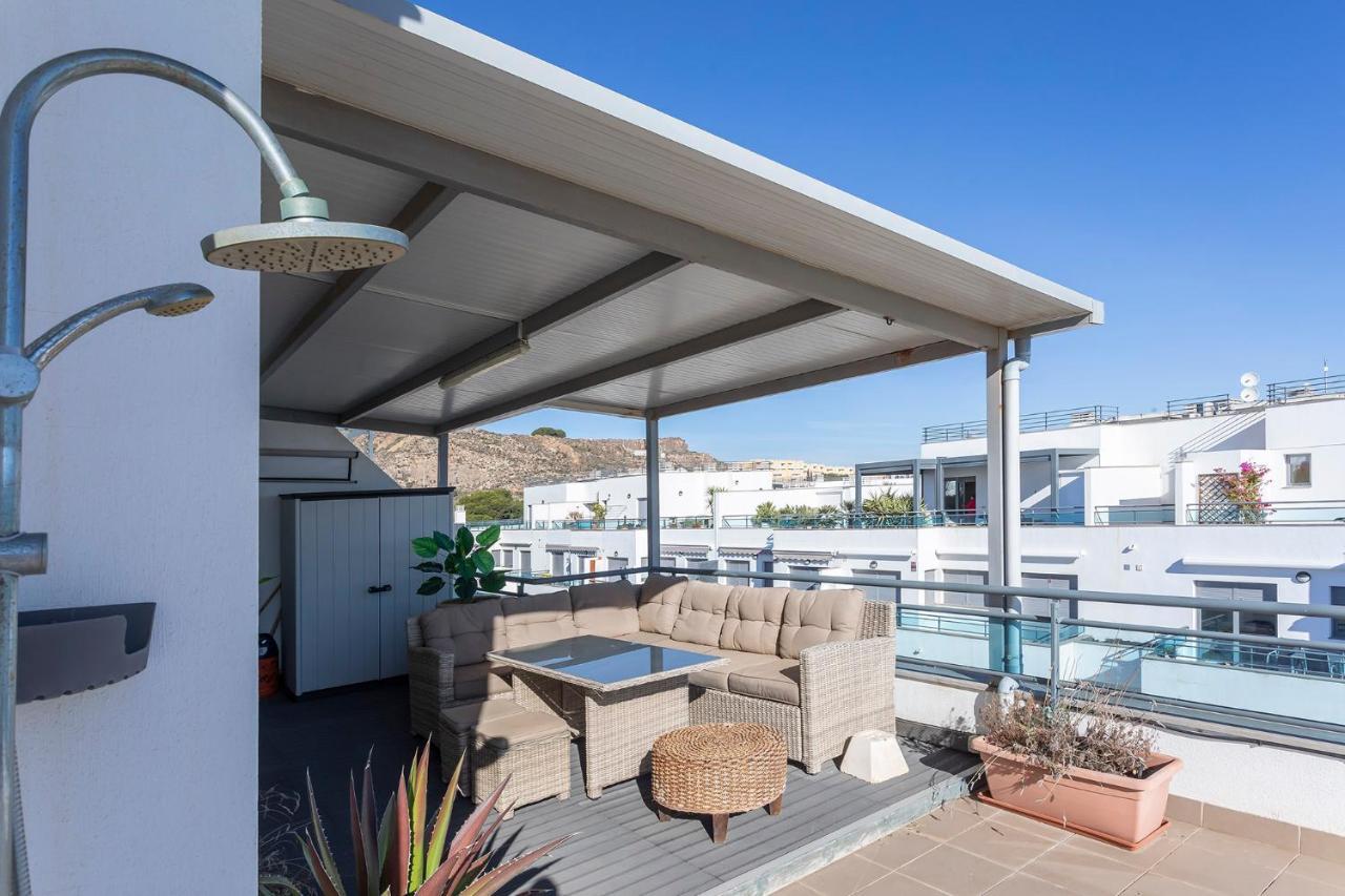 Ferienwohnung Atico Pinar De Garrucha Con Vistas Al Mar-Gran Terraza Exterior foto
